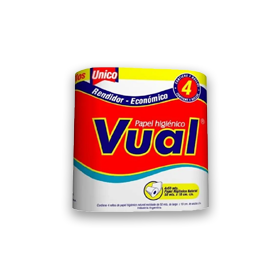 VUAL PAPEL HIGIENICO 50M. X 4 UN